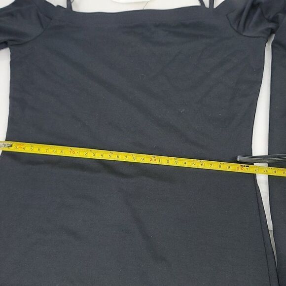 T By Alexander Wang Black Off Shoulder Dress Size XS - Picture 8 of 12